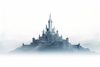 Fantasy frozen castle architecture building outdoors. AI generated Image by rawpixel.