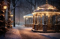 Fantasy land winter snow architecture. AI generated Image by rawpixel.