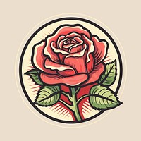 Rose pattern flower plant. AI generated Image by rawpixel.
