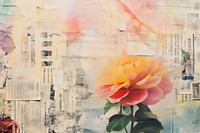 Collage flower backgrounds painting. AI generated Image by rawpixel.