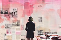 Businesswoman newspaper poster adult. AI generated Image by rawpixel.