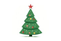 Chirstmas tree christmas cartoon white background. AI generated Image by rawpixel.