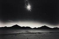 Desert sky landscape astronomy. AI generated Image by rawpixel.