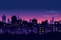 City night architecture silhouette metropolis. AI generated Image by rawpixel.
