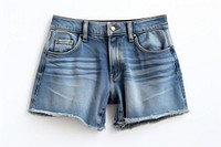 Shorts denim pants white background. AI generated Image by rawpixel.