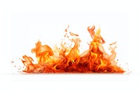 Fire fire flame white background. AI generated Image by rawpixel.