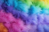 Rainbow fluffy texture fur backgrounds accessories. 