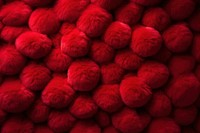 Red polka dot fluffy texture backgrounds abundance material. AI generated Image by rawpixel.
