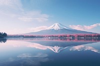 Mount Fuji landscape outdoors nature. AI generated Image by rawpixel.