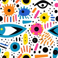 Eye pattern drawing paper. AI generated Image by rawpixel.