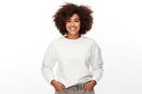 African american women standing portrait sweater. AI generated Image by rawpixel.