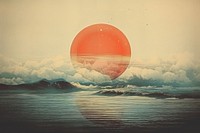 Sea nature ocean sky. AI generated Image by rawpixel.