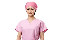 South east asian nurse adult white background xiaolongbao. AI generated Image by rawpixel.