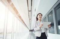 Office woman holding adult architecture. AI generated Image by rawpixel.