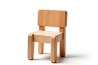Chair wood furniture white background. AI generated Image by rawpixel.