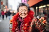 Chinese new year festival portrait adult smile. AI generated Image by rawpixel.