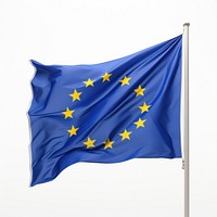 The official flag of the European Union white background patriotism symbol. AI generated Image by rawpixel.