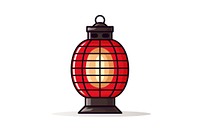 Chinese red lantern lamp illuminated chandelier. AI generated Image by rawpixel.