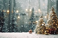 Christmas snow decoration outdoors. AI generated Image by rawpixel.