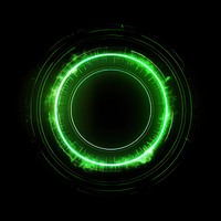 Circle light backgrounds technology green. AI generated Image by rawpixel.