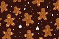 Gingerbread backgrounds christmas pattern. AI generated Image by rawpixel.