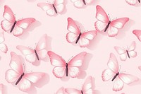 White butterfly backgrounds pattern animal. AI generated Image by rawpixel.