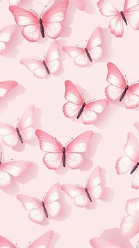 White butterfly backgrounds pattern petal. AI generated Image by rawpixel.