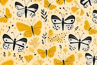 White butterfly pattern backgrounds animal. AI generated Image by rawpixel.