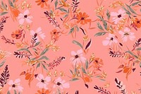 Floral pattern backgrounds pink. AI generated Image by rawpixel.