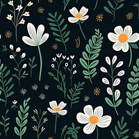 Floral pattern backgrounds flower. AI generated Image by rawpixel.