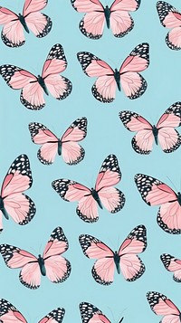 Pink butterfly backgrounds pattern animal. AI generated Image by rawpixel.