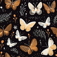 White butterfly pattern backgrounds animal. 