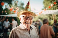 Party portrait outdoors glasses. AI generated Image by rawpixel.