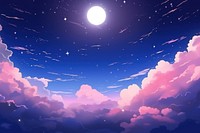 Full moon night sky backgrounds. AI generated Image by rawpixel.