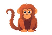 Monkey orangutan wildlife mammal. AI generated Image by rawpixel.