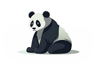 Panda wildlife drawing animal. AI generated Image by rawpixel.