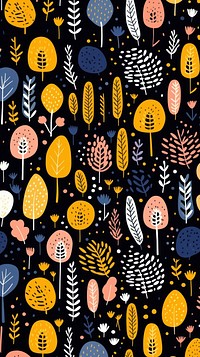 Botanical pattern backgrounds illustrated. AI generated Image by rawpixel.