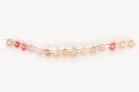 Christmas light line necklace jewelry white background. AI generated Image by rawpixel.