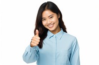 Female smiling finger sleeve. AI generated Image by rawpixel.