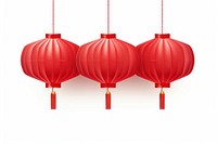 Red hanging lantern decoration festival balloon. 