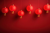 Red hanging lantern backgrounds decoration festival. AI generated Image by rawpixel.