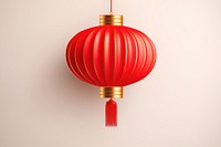 Red hanging lantern decoration tradition festival. AI generated Image by rawpixel.