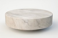Solid stone furniture table white background. AI generated Image by rawpixel.