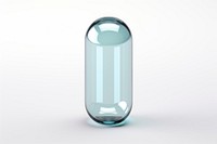 PNG Simple capsule glass bottle shape. 