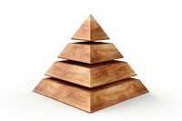 PNG Simple pyramid wood shape white background. AI generated Image by rawpixel.