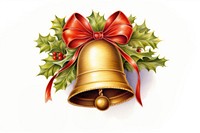 Christmas bell christmas ribbon paper. AI generated Image by rawpixel.