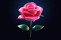 Rose flower rose petal plant. AI generated Image by rawpixel.