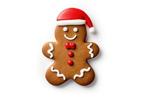 Gingerbread man snowman cookie food. AI generated Image by rawpixel.