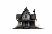 Haunted house architecture building outdoors. AI generated Image by rawpixel.