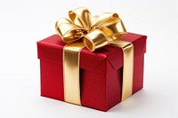 Christmas present gift gold red. AI generated Image by rawpixel.